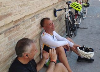 Sticchi Damiani e Meluso mantegono la promessa: in bici fino a Loreto per il salto in A