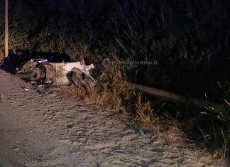 Schianto con la Vespa contro palo della luce, 17enne grave in Rianimazione al “Vito Fazzi”