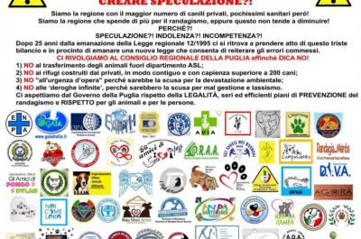 "Puglia Regione a rischio Zoomafia", la denuncia delle associazioni animaliste salentine - Corriere Salentino