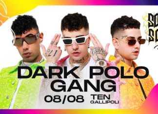 “Sottosopra Fest”: giovedì 8 agosto la Dark Polo Gang al Ten di Gallipoli