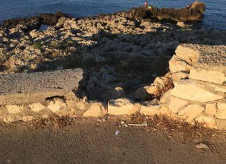 Litoranea Santa Caterina-Nardò, il pericoloso muretto crollato: i lavori partiranno a breve