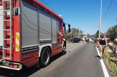Violento schianto nel basso Salento, tre feriti: "codice rosso" per uno degli occupanti - Corriere Salentino