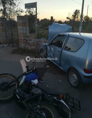 Scontro all’incrocio di via Arturo Santo, due feriti - Corriere Salentino