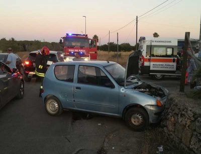 Scontro all’incrocio di via Arturo Santo, due feriti - Corriere Salentino