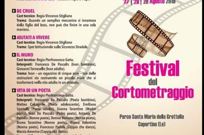 Al via a Copertino il “Festival del Cortometraggio” - Corriere Salentino