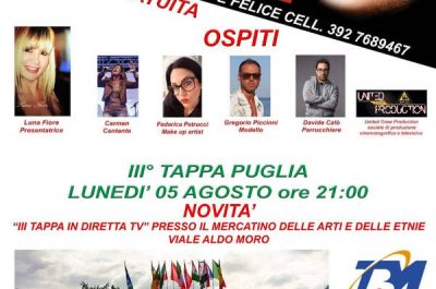 “Un volto per Fotomodella”: bellezze italiane in passerella al Mercatino delle Arti e delle Etnie - Corriere Salentino