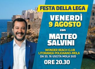 Salvini come Jovanotti: fa il “Beach tour” in Puglia. Regionali, prende più quota Casanova rispetto ad Altieri