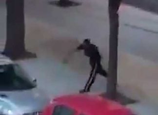 Sfascia le auto a colpi di pietra, mattinata di follia lungo il viale della stazione: “Italia vaffanculo”