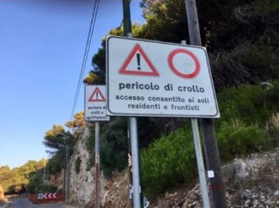Litoranea Santa Caterina-Nardò, il pericoloso muretto crollato: i lavori partiranno a breve - Corriere Salentino