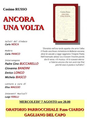 Con il poeta Cosimo Russo “Ancora una volta” - Corriere Salentino