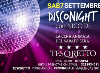 Sabato Disco Night Cena Animata