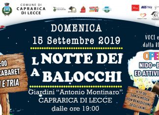 La Notte dei Balocchi a Caprarica di Lecce