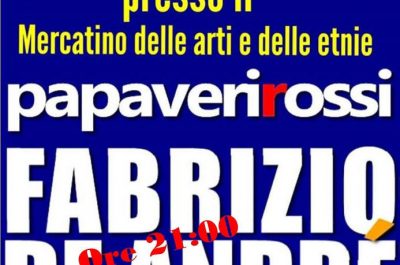 Papaveri Rossi in concerto al Mercatino delle Arti e delle Etnie in onore di Fabrizio De Andrè - Corriere Salentino