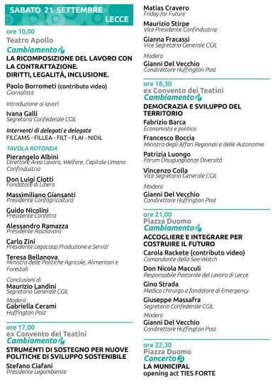 Giornate del Lavoro, si discute di cambiamento anche col premier e 3 ministri: 2400 partecipanti a Lecce - Corriere Salentino