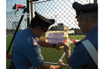 Lavori abusivi all'interno di un impianto sportivo, scattano sequestro e denuncia - Corriere Salentino