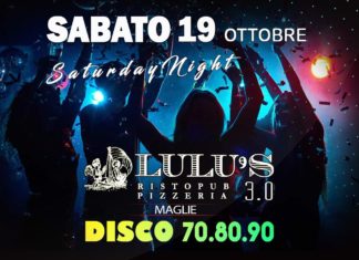 Sabato Lulu’s cena animata, Messaggeria & Disco