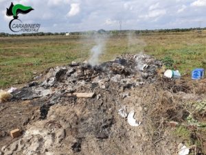 Rifiuti dati alle fiamme su terreno agricolo, reflui del lido stoccati in cisterne abusive: scattano due denunce - Corriere Salentino