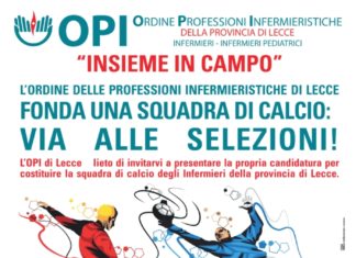 “Insieme in campo” l’Opi alla ricerca di infermieri giocatori di calcio