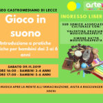 “Gioco in Suono”, il laboratorio didattico e ricreativo per bambini al Museo Castromediano di Lecce - Corriere Salentino