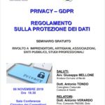 "Privacy e GDPR": se ne discute in un seminario a Nardò - Corriere Salentino