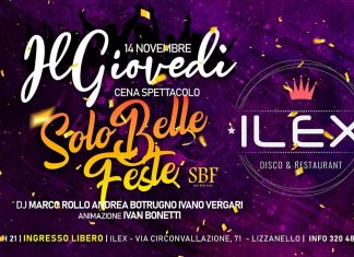 Giovedi ILEX Disco & Dinner