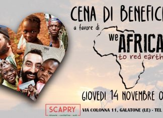 Giovedì Cena di Beneficenza per We Africa