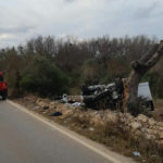Fuori strada con l'auto, si schianta contro un albero e si ribalta: 36enne in ospedale con "codice rosso" - Corriere Salentino