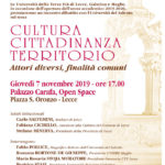 “Cultura, cittadinanza e territorio. Attori diversi, finalità comuni”, il 7 novembre incontro UniSalento e Università della Terza età - Corriere Salentino