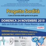 "Prevenire è meglio che curare", i Lions in piazza per screening gratuiti per sordità, vista e diabete - Corriere Salentino