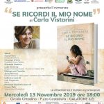 "Se ricordi il mio nome", Carla Vistarini presenta il suo ultimo romanzo a Galatone - Corriere Salentino