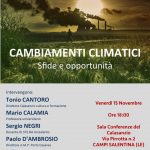 "Cambiamenti climatici. Sfide e opportunità", a Campi Salentina il seminario dell’Istituto Calasanzio Cultura e Formazione - Corriere Salentino