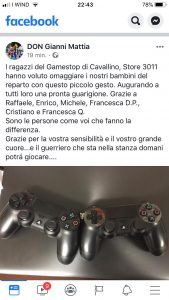 Joystick rubati al Fazzi. Vince la solidarietà: i bambini potranno continuare a giocare - Corriere Salentino