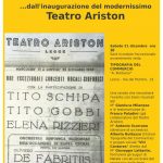 "Memoria storica cittadina", appuntamento alla Tipografia del Commercio per ricordare i 70 anni del Teatro Ariston - Corriere Salentino