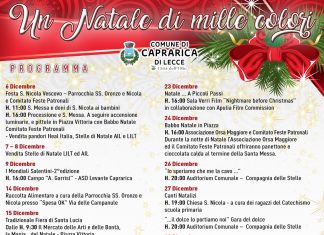 A Caprarica si festeggia San Nicola e si accendono le luminarie ‘firmate’ Lauracollezioni