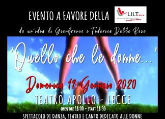 “Quello che le donne…”, lo spettacolo a favore della Lilt domenica all’Apollo
