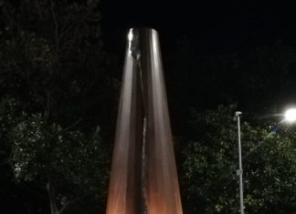 Arte e decoro urbano a Nardò, un Cono di lava nella villetta di via Giovanni XIII