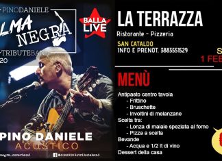 Sabato Almanegra Pino Daniele Tribute Band a La Terrazza risto – pizza