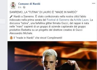 Mellone: “L’abito di Lauro dimostra che il tessile è eccellenza del territorio neretino”