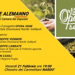 Opera Seme, Soave Alemanno: "Domani la presentazione del progetto a Nardò" - Corriere Salentino