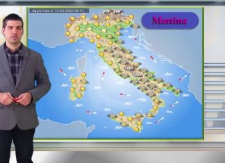 Le previsioni meteo di oggi 14 febbraio 2020