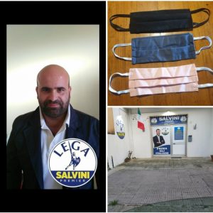 La protezione civile dona mascherine a Lecce, a Racale la Lega dona 100 mascherine - Corriere Salentino