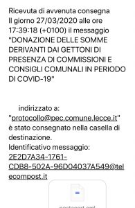 La proposta del centrodestra a Lecce: donare i gettoni di presenza per il periodo del covid-19 - Corriere Salentino