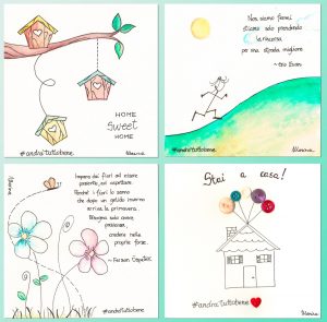 “Ci vuole pazienza, imparate dai fiori”, una salentina, docente nel bergamasco, disegna ai suoi studenti messaggi di speranza - Corriere Salentino