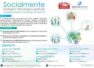 “SocialMente”, arriva il sostegno psicologico gratuito per l’emergenza del Covid19