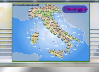 Le previsioni meteo di oggi 26 marzo 2020