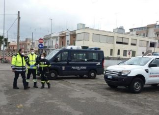 Covid-19, controlli nei locali e informazioni per chi rientra dal Nord: municipale e protezione civile in campo