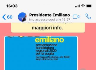 Il messaggio in serie di Emiliano, mandato anche a Guido: “Ci dia risposte sulla mancanza di DPI”
