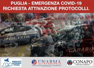 Covid-19, proteggere le forze dell’ordine con i tamponi per tutti