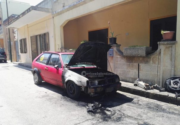 Raid incendiario contro l'auto di un meccanico, sul posto trovato e sequestrato un tappo "sospetto" - Corriere Salentino