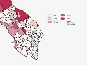 Covid-19, il virus contagia altri 8 salentini. Il totale sale a quota 451, nessun nuovo comune "positivo" - Corriere Salentino